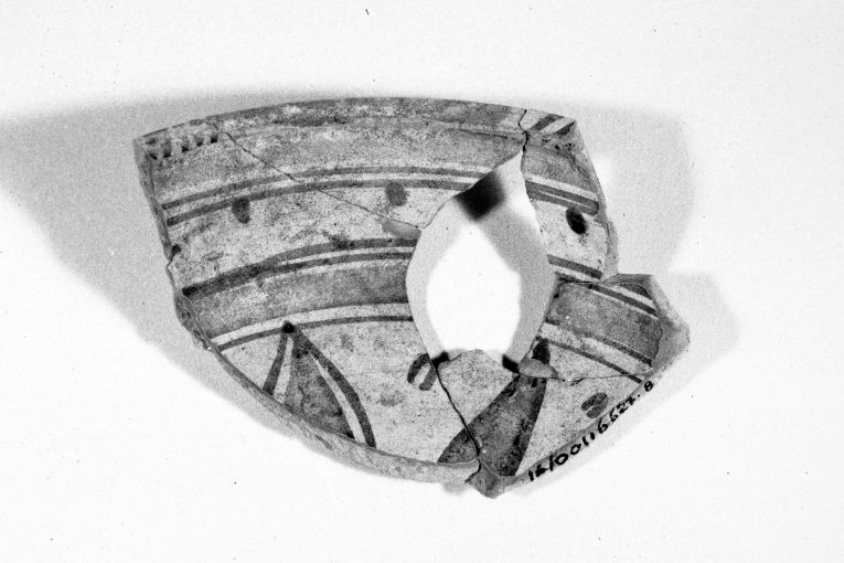 ciotola, frammento - produzione apulo-lucana (metà sec. XIII)