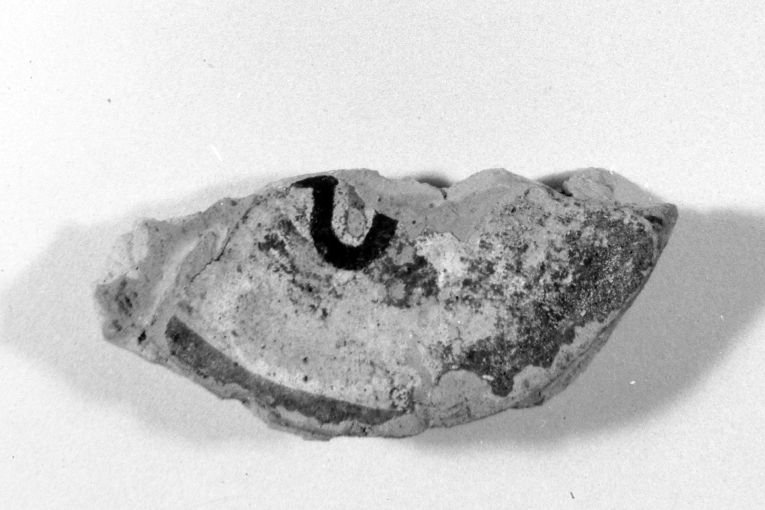 motivo decorativo fitomorfo (ciotola, frammento) - produzione apulo-lucana (metà sec. XIII)