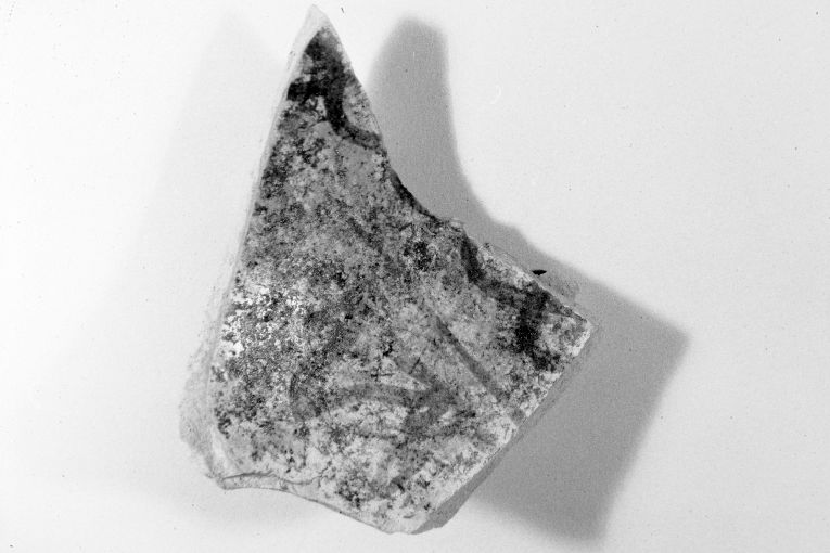 motivo decorativo geometrico (ciotola, frammento) - produzione apulo-lucana (sec. XIII)