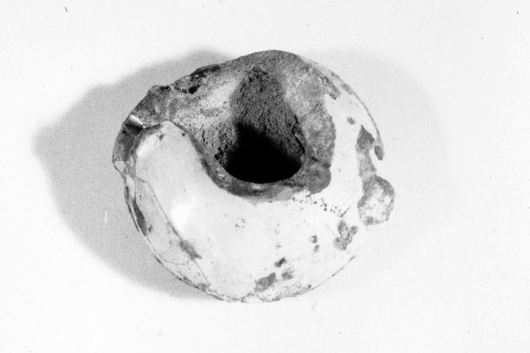 lucerna, frammento - produzione apulo-lucana (fine sec. XIII)