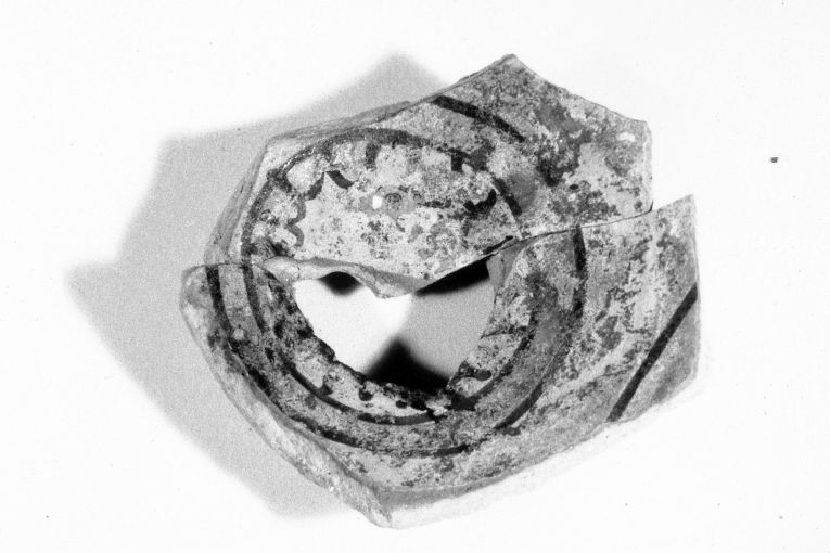 ciotola, frammento - produzione apulo-lucana (metà sec. XIII)