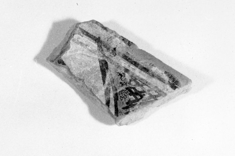 motivo decorativo geometrico (ciotola, frammento) - produzione apulo-lucana (sec. XIII)