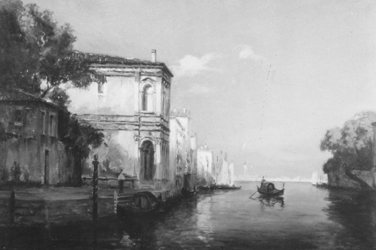 veduta di Venezia (dipinto, opera isolata) - ambito veneto (?) (primo quarto sec. XX)