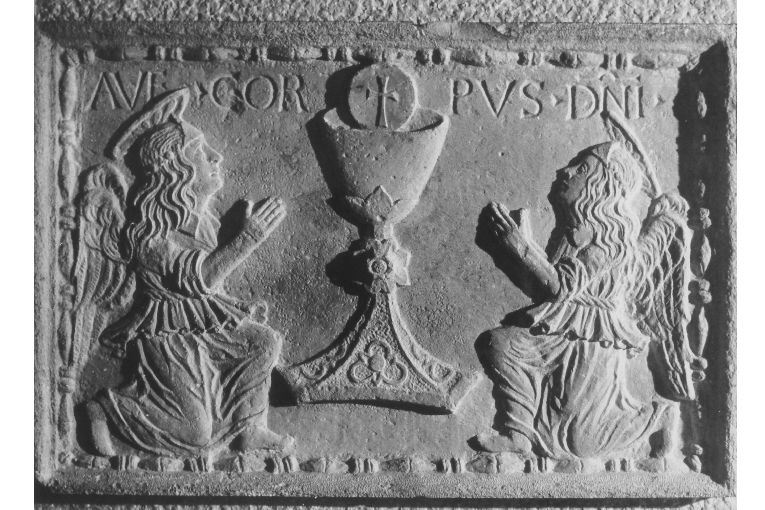 Eucaristia (rilievo) - ambito Italia meridionale (sec. XV)