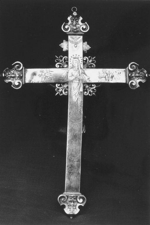 Cristo crocifisso (crocifisso) - produzione romana (sec. XVII)