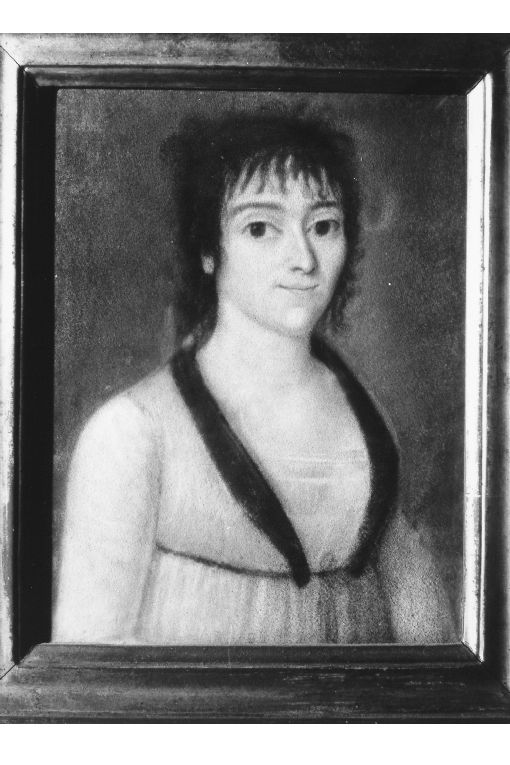 ritratto di donna (dipinto) - ambito pugliese (sec. XIX)