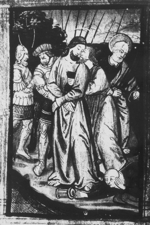 bacio di Giuda (miniatura) - ambito francese (sec. XVI)