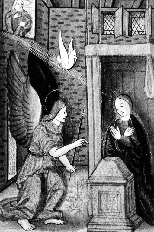 Annunciazione (miniatura) - ambito francese (sec. XVI)