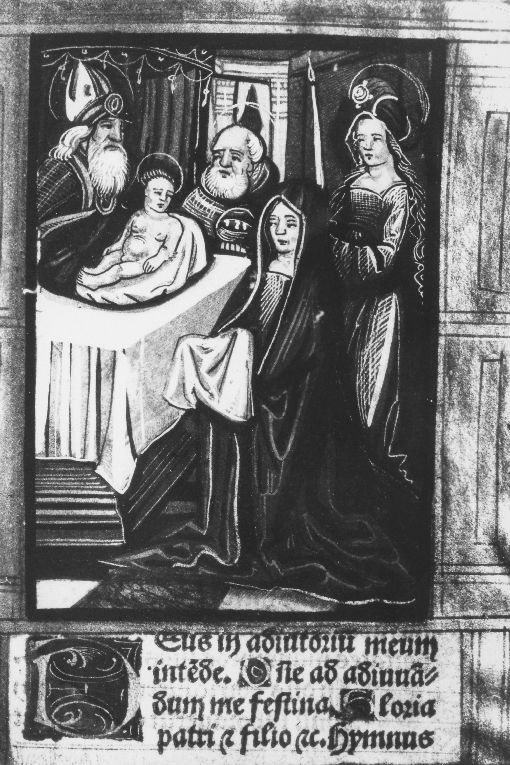 circoncisione di Gesù Bambino (miniatura) - ambito francese (sec. XVI)