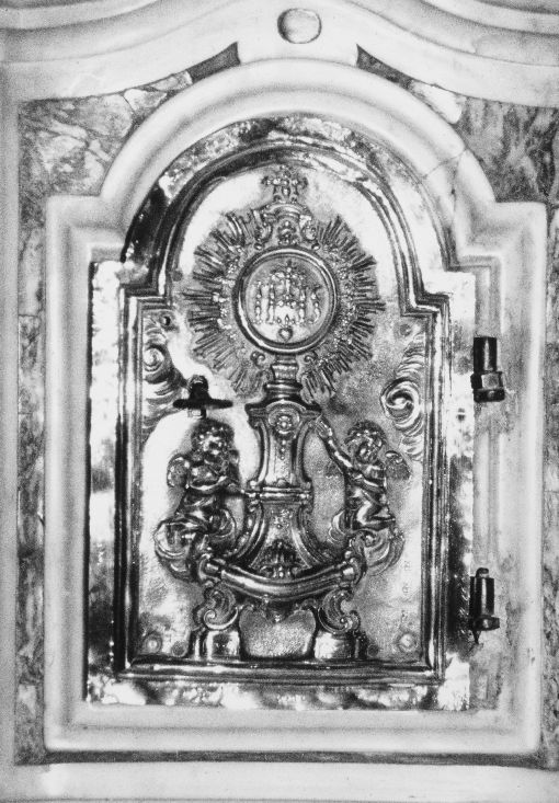 sportello di tabernacolo - ambito pugliese (seconda metà sec. XVIII)