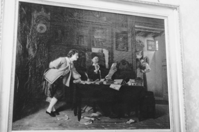 Renzo, dottor Azzeccagarbugli (dipinto) - ambito napoletano (sec. XIX)