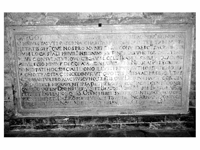 lapide - ambito Italia meridionale (sec. XVI)