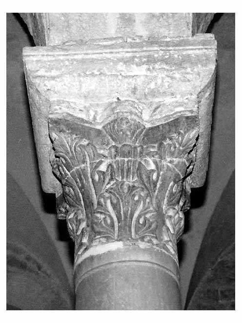 capitello, serie - bottega pugliese (sec. XII)