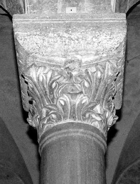 capitello, serie - bottega pugliese (sec. XII)
