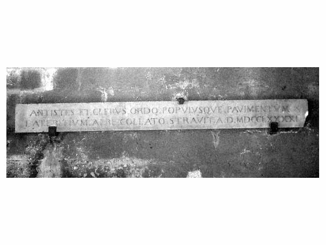 lapide - ambito pugliese (sec. XVIII)