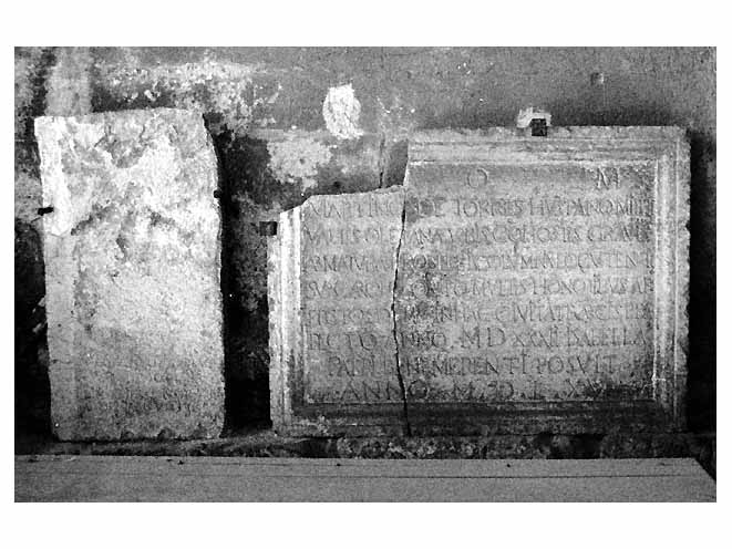 lapide - ambito pugliese (sec. XVI)