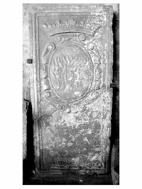lastra tombale - ambito pugliese (sec. XVII)