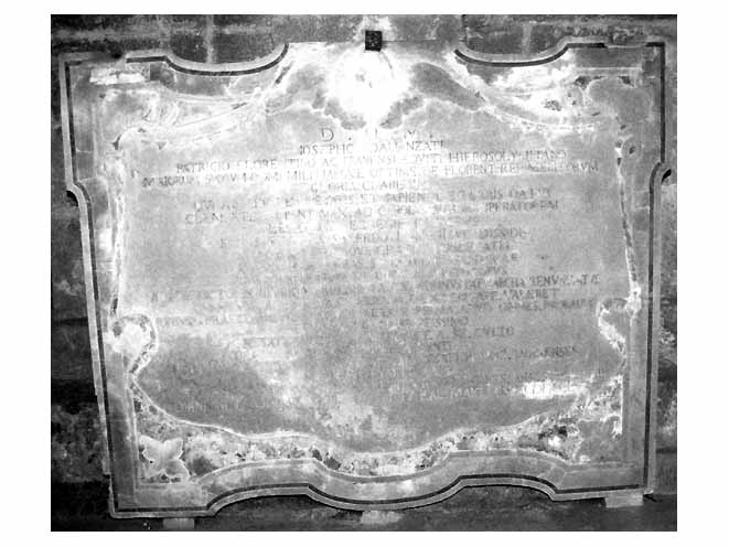 lastra tombale - ambito pugliese (sec. XVIII)