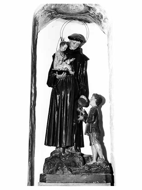 Sant'Antonio da Padova con il bambino (statua) - ambito pugliese (ultimo quarto sec. XIX)