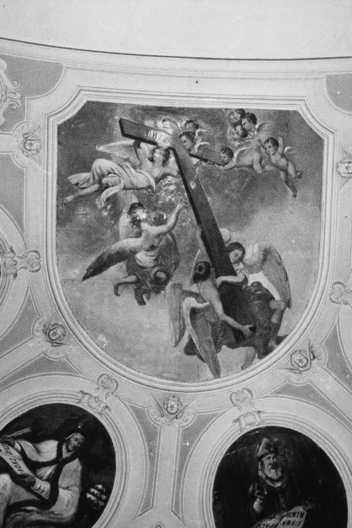 Angeli, cherubini, Croce (dipinto) - ambito pugliese (sec. XVIII)