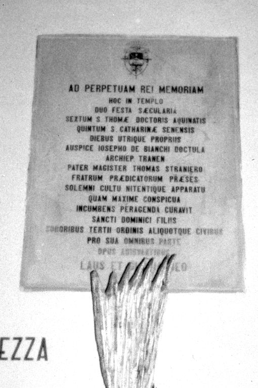 lapide - produzione pugliese (seconda metà sec. XIX)