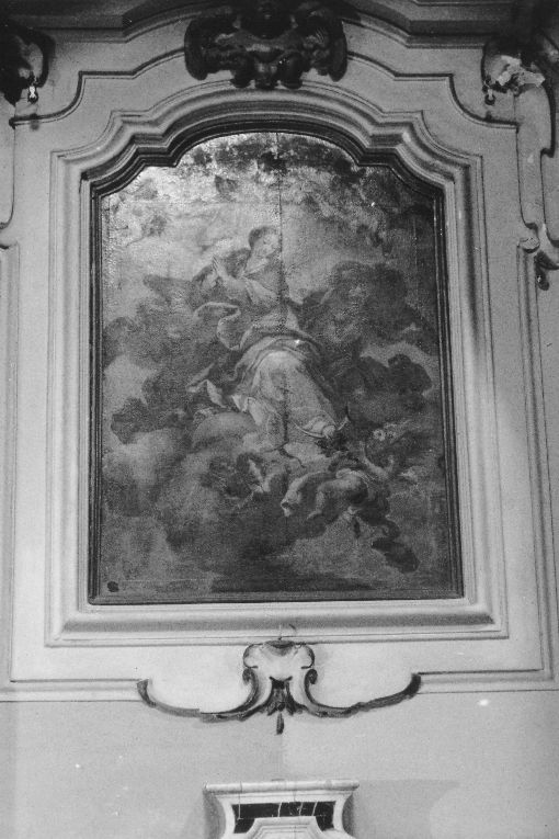 Immacolata Concezione e Dio Padre (dipinto) di Menzele Nicola (attribuito) (seconda metà sec. XVIII)