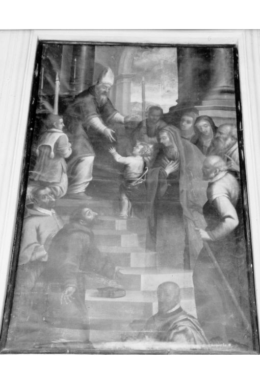 Presentazione di Maria al Tempio, presentazione di Maria Vergine al tempio (dipinto) - ambito Italia meridionale (sec. XVIII)