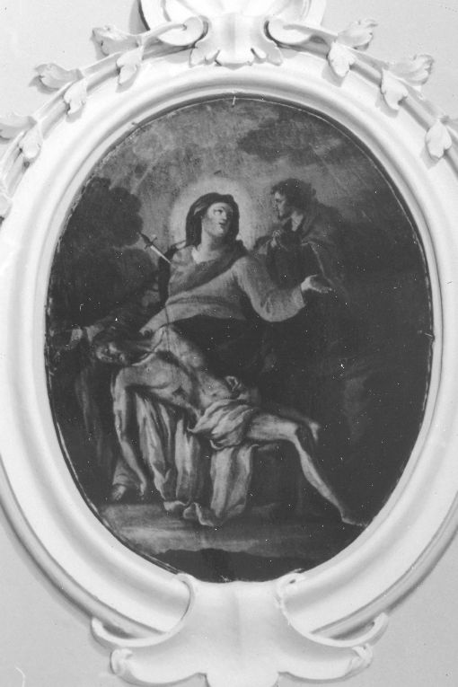 compianto sul Cristo morto (dipinto) - produzione pugliese (secc. XVIII/ XIX)