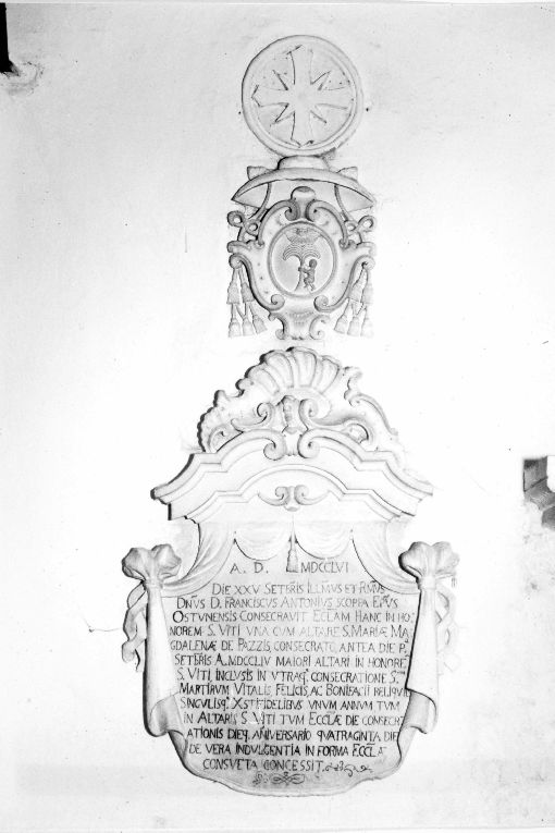 lapide - produzione salentina (sec. XVIII)