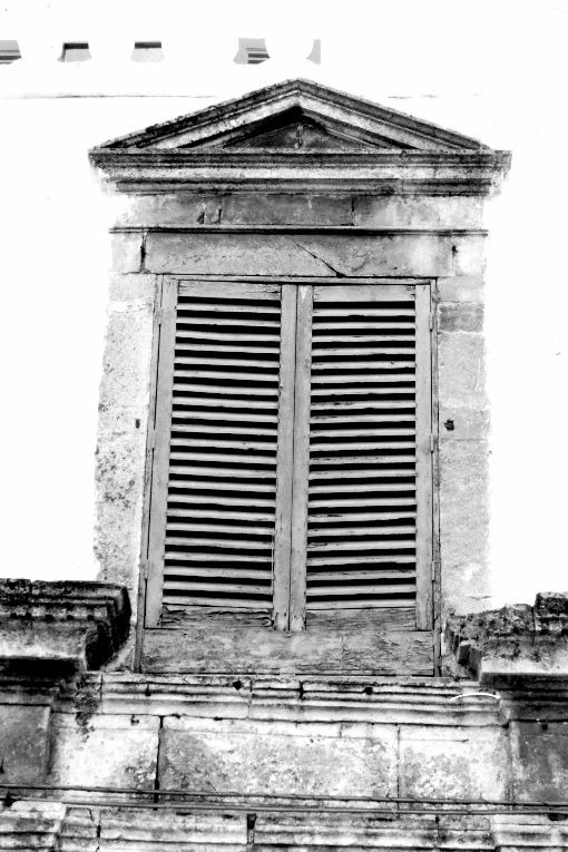 mostra di finestra - produzione pugliese (sec. XIX)