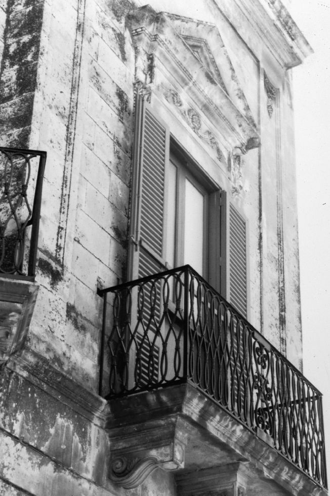 mostra di finestra, coppia - produzione salentina (sec. XIX)
