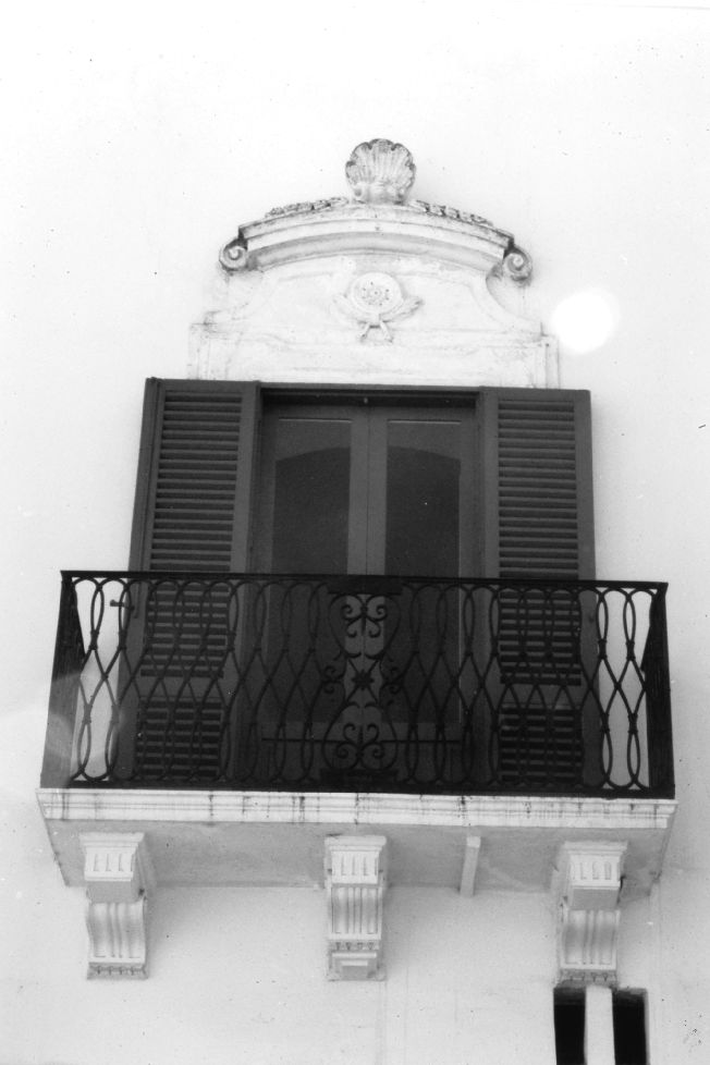 mostra di finestra - produzione pugliese (sec. XVIII)