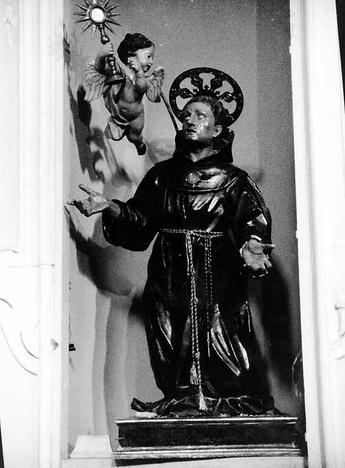 San Pasquale Baylon e angelo (gruppo scultoreo) - produzione pugliese (terzo quarto sec. XVIII)