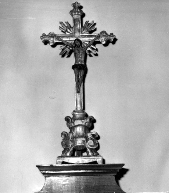 Cristo crocifisso (croce d'altare) - ambito pugliese (sec. XVIII)