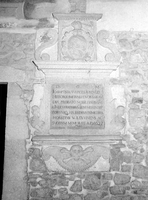 monumento funebre - produzione pugliese (sec. XVII)