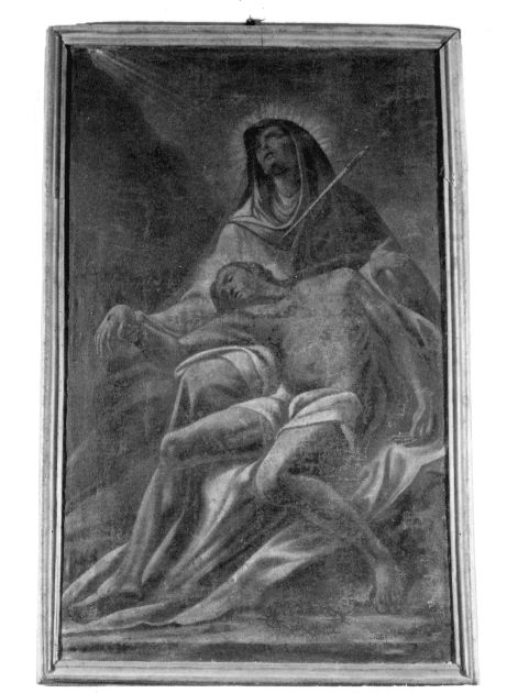 pietà (dipinto) - bottega pugliese (metà sec. XVIII)