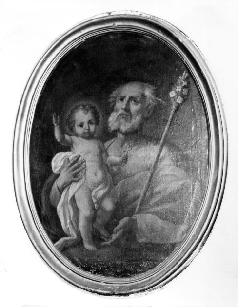 San Giuseppe e Gesù Bambino (dipinto) - produzione pugliese (sec. XVII)