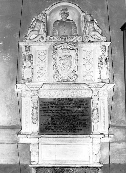 monumento funebre di De Mariano Giovanni Crisostomo (attribuito) (sec. XVII)