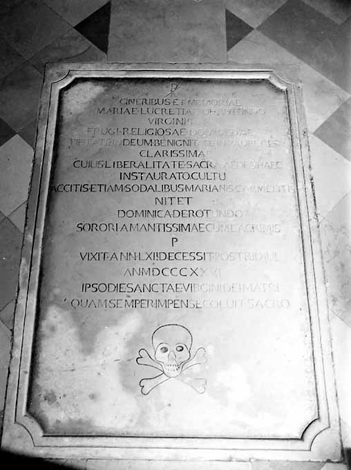 lapide tombale - produzione pugliese (sec. XIX)