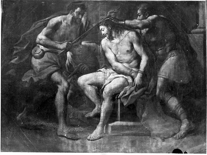 Cristo coronato di spine (dipinto) di De Matteis Paolo (sec. XVII)