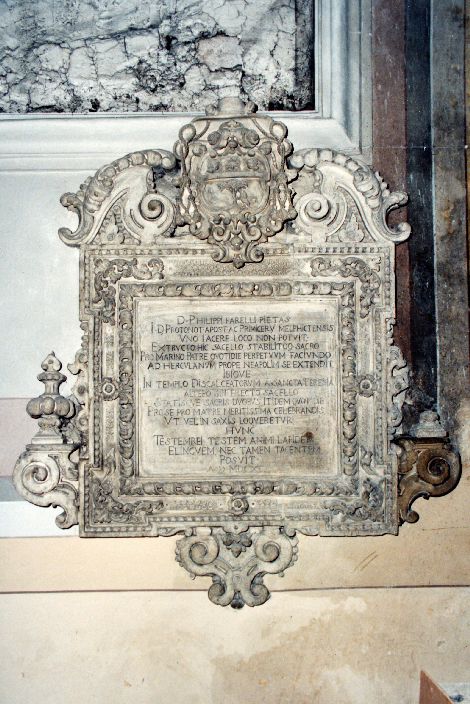 lastra tombale - ambito pugliese (sec. XVII)