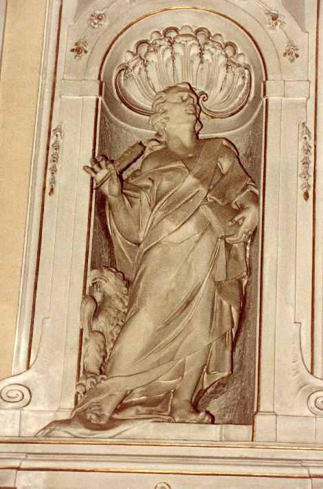San Giovanni Evangelista (statua) di Gimma Giuseppe, Tabacco Carlo Andrea, Tabacco Domenico, Tabacco Giuseppe (sec. XVIII)