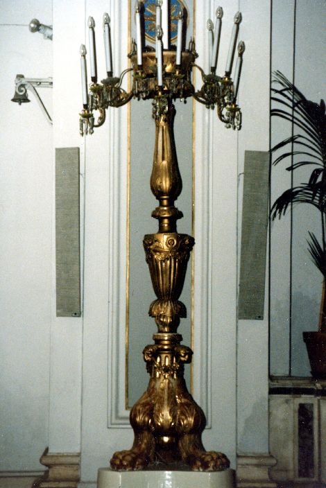 candeliere, coppia - ambito napoletano (sec. XIX)