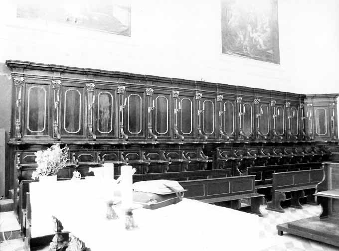 stalli del coro di Martucci Giuseppe (sec. XVIII)