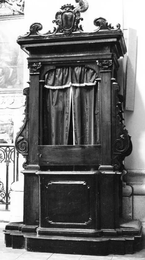confessionale, serie - ambito pugliese (seconda metà sec. XIX)