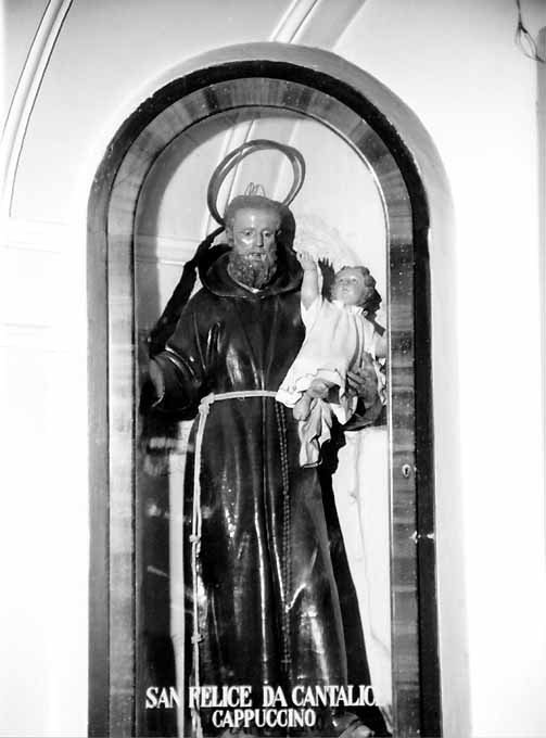 San Felice da Cantalice con Gesù Bambino (statua) - bottega pugliese (ultimo quarto sec. XVIII)