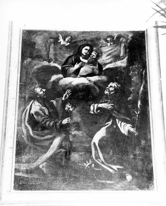 Madonna dei Martiri tra San Giuseppe e San Corrado (dipinto) di Calò Vito (attribuito) (ultimo quarto sec. XVIII)
