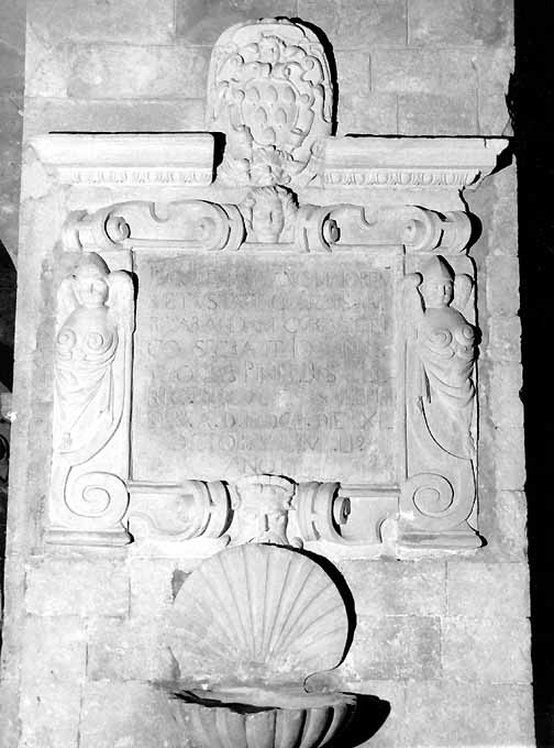 lapide - produzione pugliese (sec. XVII)