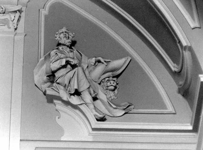 San Marco Evangelista (scultura) di Tabacco Domenico (sec. XVIII)
