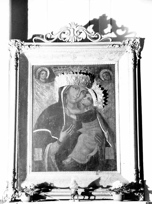 Madonna con Bambino e angeli (dipinto) - ambito pugliese (sec. XIX)